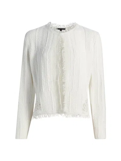 Kobi Halperin Marlee Fringe Cardigan In White