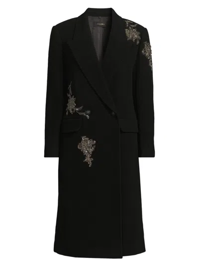Kobi Halperin Women's Mayer Double-faced Wool Double-breasted Coat In Black
