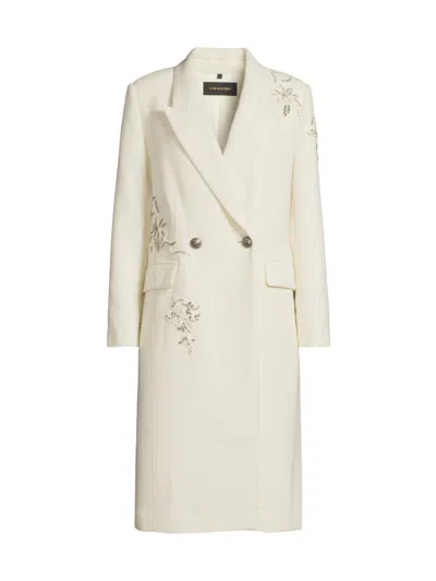 Kobi Halperin Women's Mayer Double-faced Wool Double-breasted Coat In White