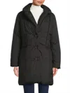 Kobi Halperin Women's Meg Quilted Button-front Coat In Black