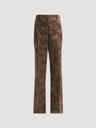 Kobi Halperin Women's Melanie Floral Jacquard Pants In Animal Print