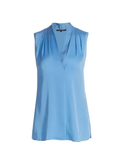 Kobi Halperin Women's Mila Sleeveless Silk-blend Blouse In Skyline