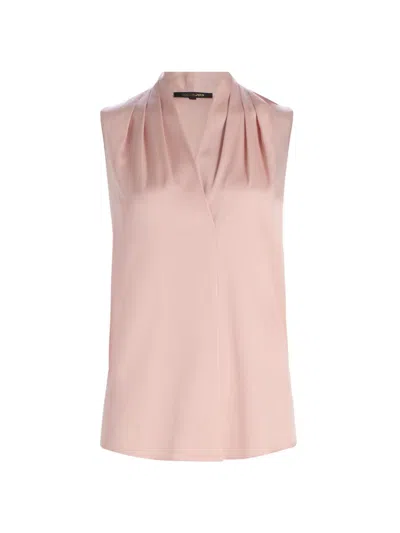 Kobi Halperin Women's Mila Sleeveless Silk-blend Blouse In Pink