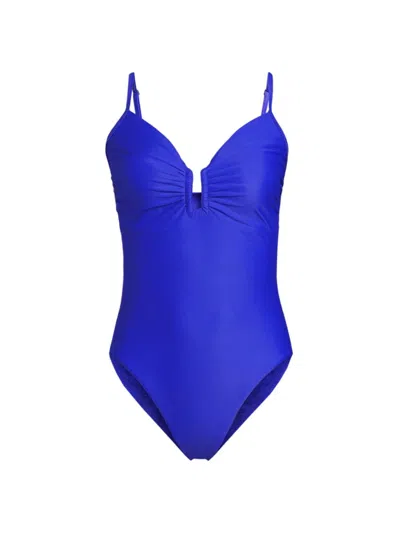 Kobi Halperin Women's Miranda U-hardware One-piece Swimsuit In Deep Blue