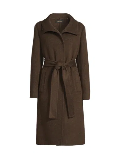 Kobi Halperin Women's Muraca Double-faced Tie-waist Coat In Brown