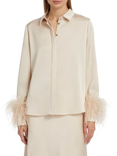 Kobi Halperin Women's Murphy Feather-trim Shirt