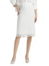 Kobi Halperin Women's Nala Lace Pencil Skirt In White