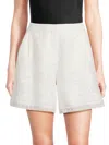 Kobi Halperin Women's Nero Embroidered Shorts In White