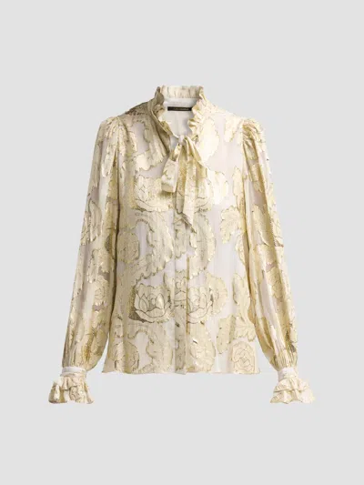 Kobi Halperin Women's Niosha Jacquard Blouse In Neutral