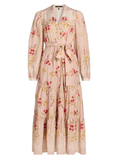 Kobi Halperin Women's Noora Floral Tiered Midi-dress In Multi