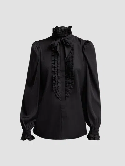 Kobi Halperin Women's North Silk Gerogette Blouse In Black