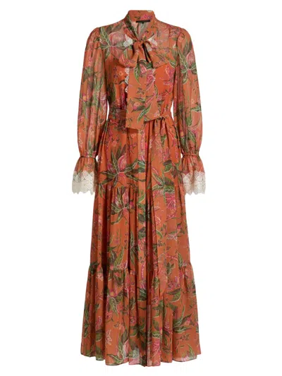 Kobi Halperin Women's Payne Long-sleeve Tiered Maxi Dress In Multi