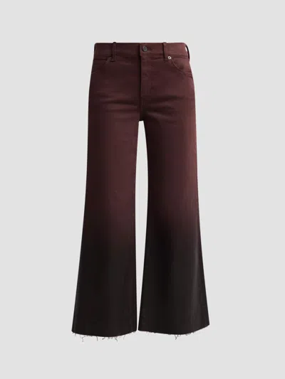 Kobi Halperin Women's Rafaella Ombré Flared Crop Jeans In Brown