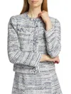 Kobi Halperin Women's Ricki Cotton-blend Tweed Jacket In Blue Multi