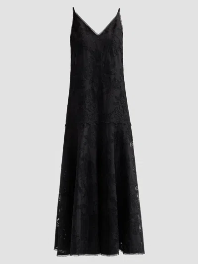 Kobi Halperin Women's Robbie 3d Floral Lace Maxi Dress In Black