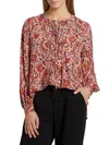 Kobi Halperin Women's Roxanne Paisley Round-neck Blouse In Multi