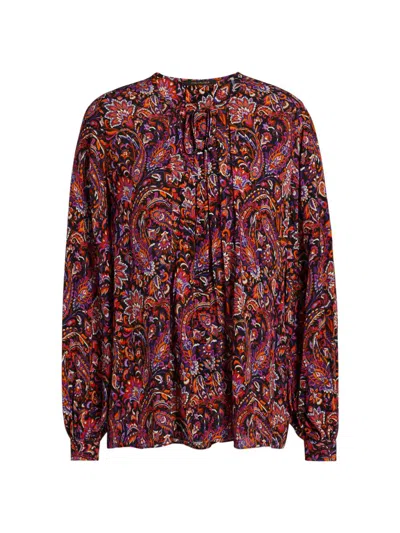 Kobi Halperin Women's Roxanne Paisley Round-neck Blouse In Multi