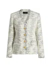 Kobi Halperin Sapphire Tweed Jacket In Neutral