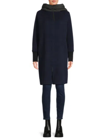 Kobi Halperin Women's Selena Wool Hooded Coat In Blue