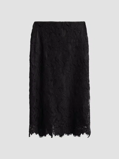 Kobi Halperin Women's Simone Corded Lace Midi Skirt In Black