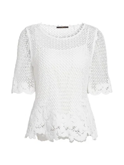 Kobi Halperin Women's Syvls Crochet Lace Blouse In White