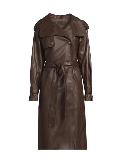 Kobi Halperin Women's Tony Faux-leather Trench Coat In Brown