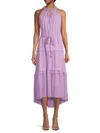 Kobi Halperin Vale Tie Waist Sleeveless Dress In Mauve