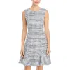 Kobi Halperin Reed Sleeveless Tweed Dress In Multi