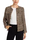 Kobi Halperin Lisa Chain-trim Fringe Tweed Jacket In Gold