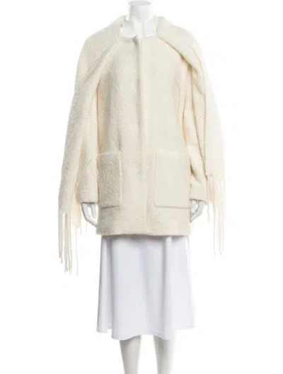 Pre-owned Kobi Halperin Wool Coat W/ Tags In Neutrals