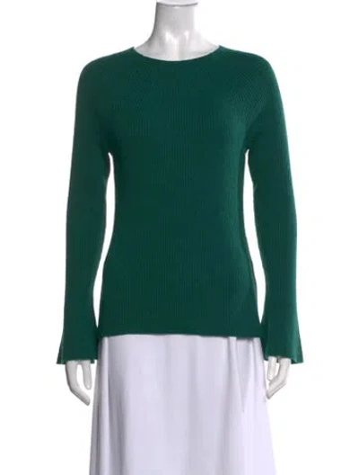 Pre-owned Kobi Halperin Wool Crew Neck Sweater In Green