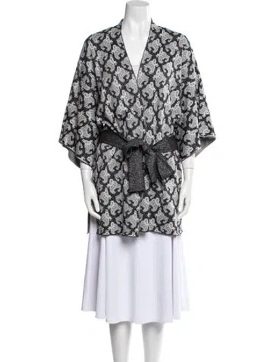 Pre-owned Kobi Halperin Wool Floral Print Jacket In Multi