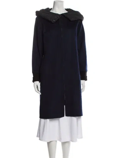 Pre-owned Kobi Halperin Wool Parka In Blue