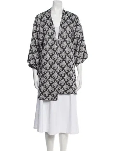 Pre-owned Kobi Halperin Wool Printed Jacket In Gray