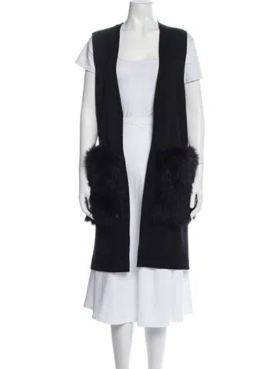 Pre-owned Kobi Halperin Wool Vest W/ Tags In Blue