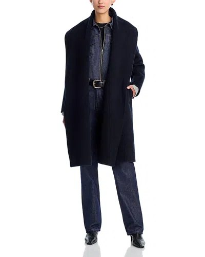 Kobi Halperin Yael Wool Blend Belted Coat In Blue