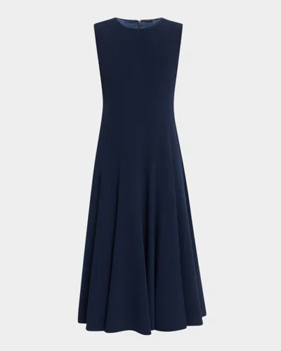 Kobi Halperin Zalea Sleeveless A-line Midi Dress In Navy