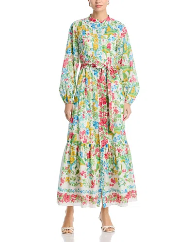 Kobi Halperin Zariah Pleated Tie Waist Dress In Multi