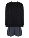 Kocca Anand Layered Mini Dress In Black