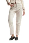 Kocca Beige Straight Trousers With Tailored Fit And Classic Button Closure In Neutral