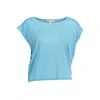 Kocca Blue Polyester Tops & T-shirt In Blue