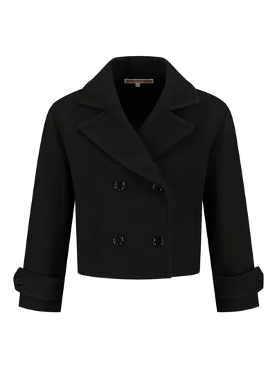 Kocca Kids' Double-breasted Blazer In Black