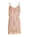 Kocca Gold Woman Midi Dress Rose Gold Size S Polyester, Elastane In Neutral