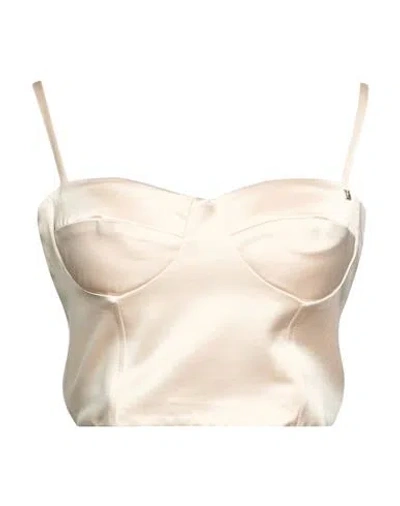 Kocca Gold Woman Top Beige Size M Polyester In Neutral