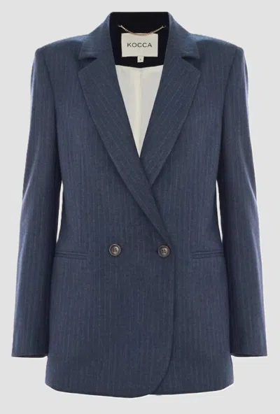 Kocca Grey Jacket Woman Blue Night