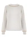 Kocca Ienna Chain-trim Sweater In White