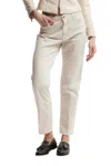 Kocca Beige Straight Trousers With Tailored Fit And Classic Button Closure In Beige Chiari E Naturali