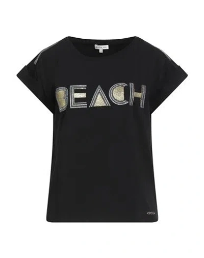 Kocca Jeans Woman T-shirt Black Size M Cotton, Elastane