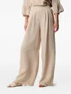 Kocca Jeff Pleated Trousers In Neutral