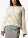 Kocca Jonan Openwork Sweater In Neutral